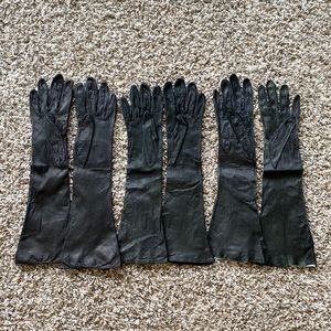 COPY - Black leather gloves
